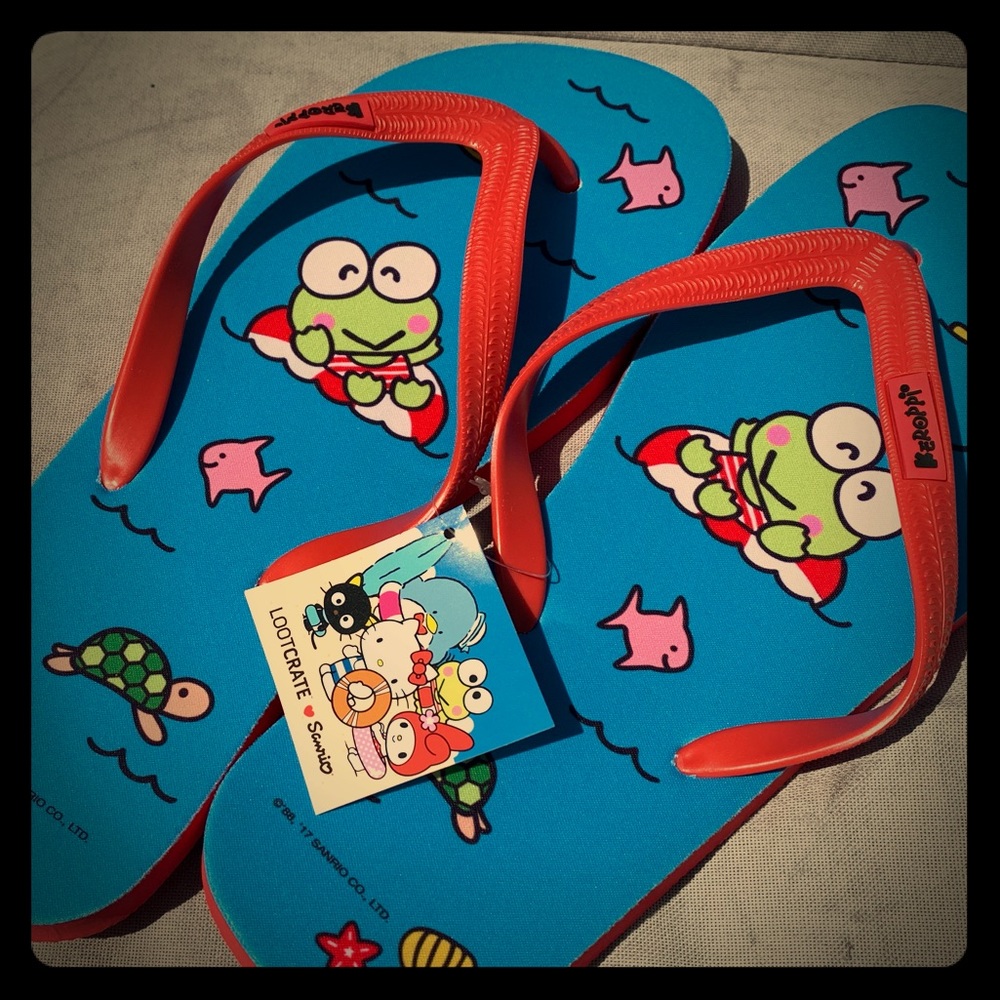 Loot Crate x Sanrio Keroppi Flip Flops Men’s 12-14